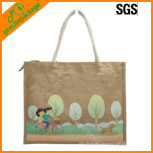 promotional eco jute shopping bag factory